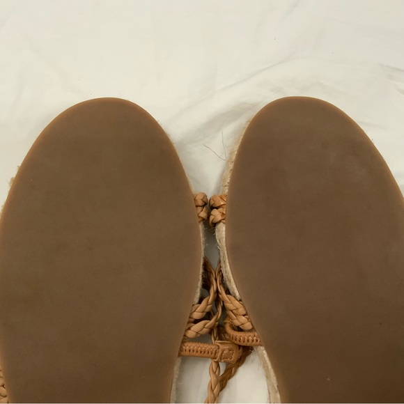 Madewell The Kathryn Espadrille Slide Sandal Braided Leather Tan Size 8.5 - Picture 10 of 13